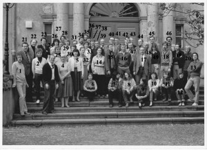 Das Lehrerkollegium des Arndt-Gymnasiums 1983